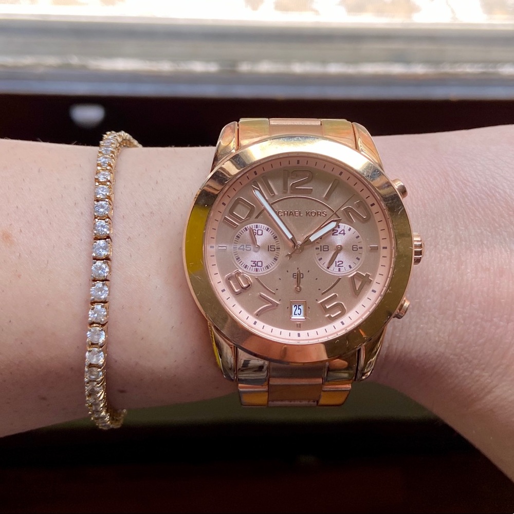 Michael Kors Rose Gold Mercer Watch